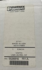 Phoenix Contact Voith UMK 45-REL ST Part No: 5526916 New Old Surplus Stock
