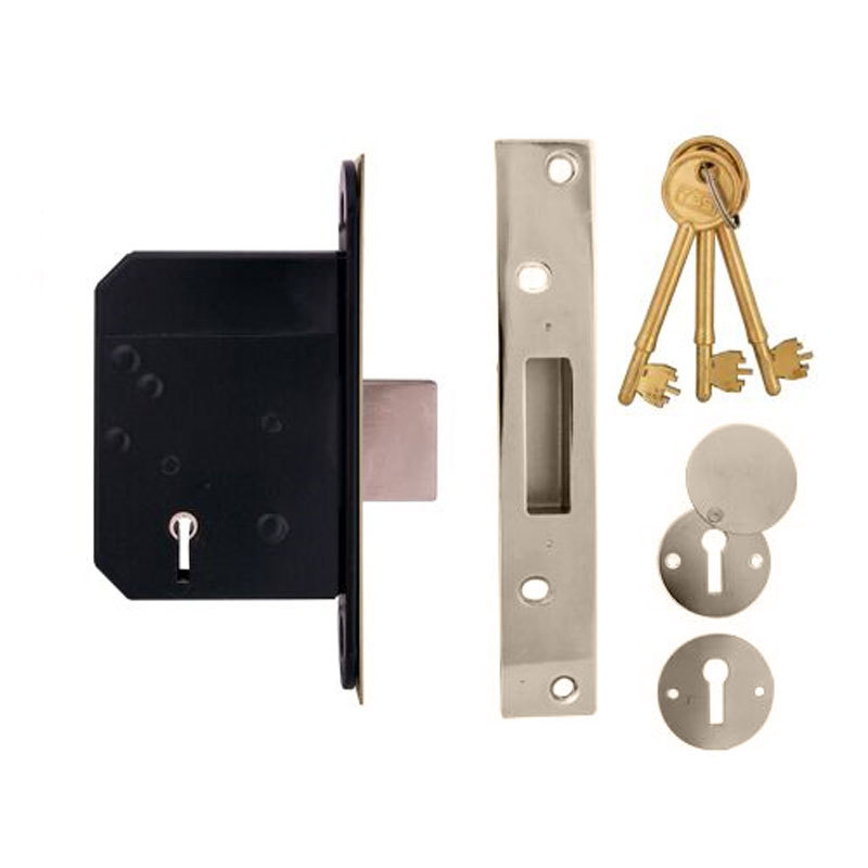 TSS British Standard 5 Lever Deadlock 68mm SC (TSSBSMDL25S)