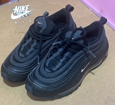 Nike Air Max 97 Triple Black Shoes 921522-011 GS Size 4Y Women's 5.5