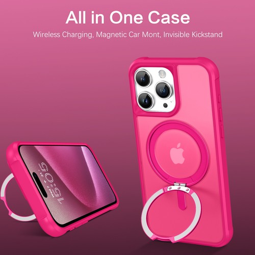Funda para iPhone 16/15/14/13/12/11 Pro Max pesada a prueba de golpes con soporte magnético cubierta - Imagen 688 de 751