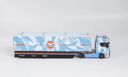 1:64 Scania S730 Blue Enclosed Double Deck Truck Model Diecast Metal Car - Picture 9 of 15