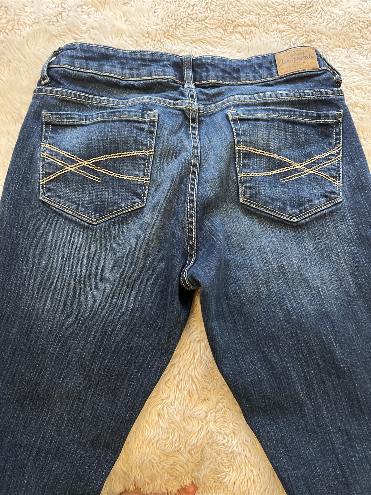 Aeropostale Women's Jeans Size 7/8 Bayla Skinny Curvy Low Rise. Regular