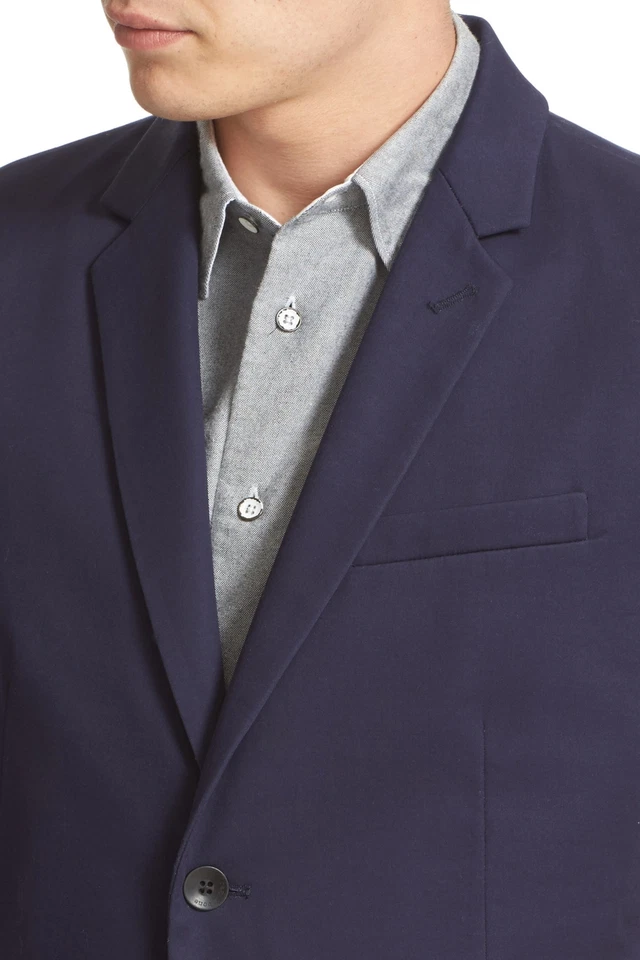 Тряпка и кости 152854 Мужская Philips хлопок темно-синий блейзер спортивное пальто размер. 38 - Изображение 4 из 4