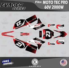Graphics Kit for MotoTec Pro 60v (All Years) Evader Series - RED