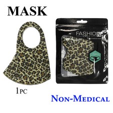 Leopard Adult  Face  Mask