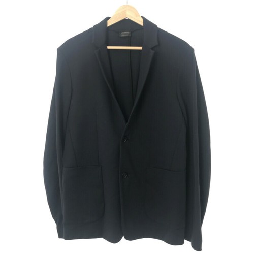 JIL SANDER 16SS Rayon Jersey Setup Suit Navy S (jacket) M (bottom) Used MESC-0
