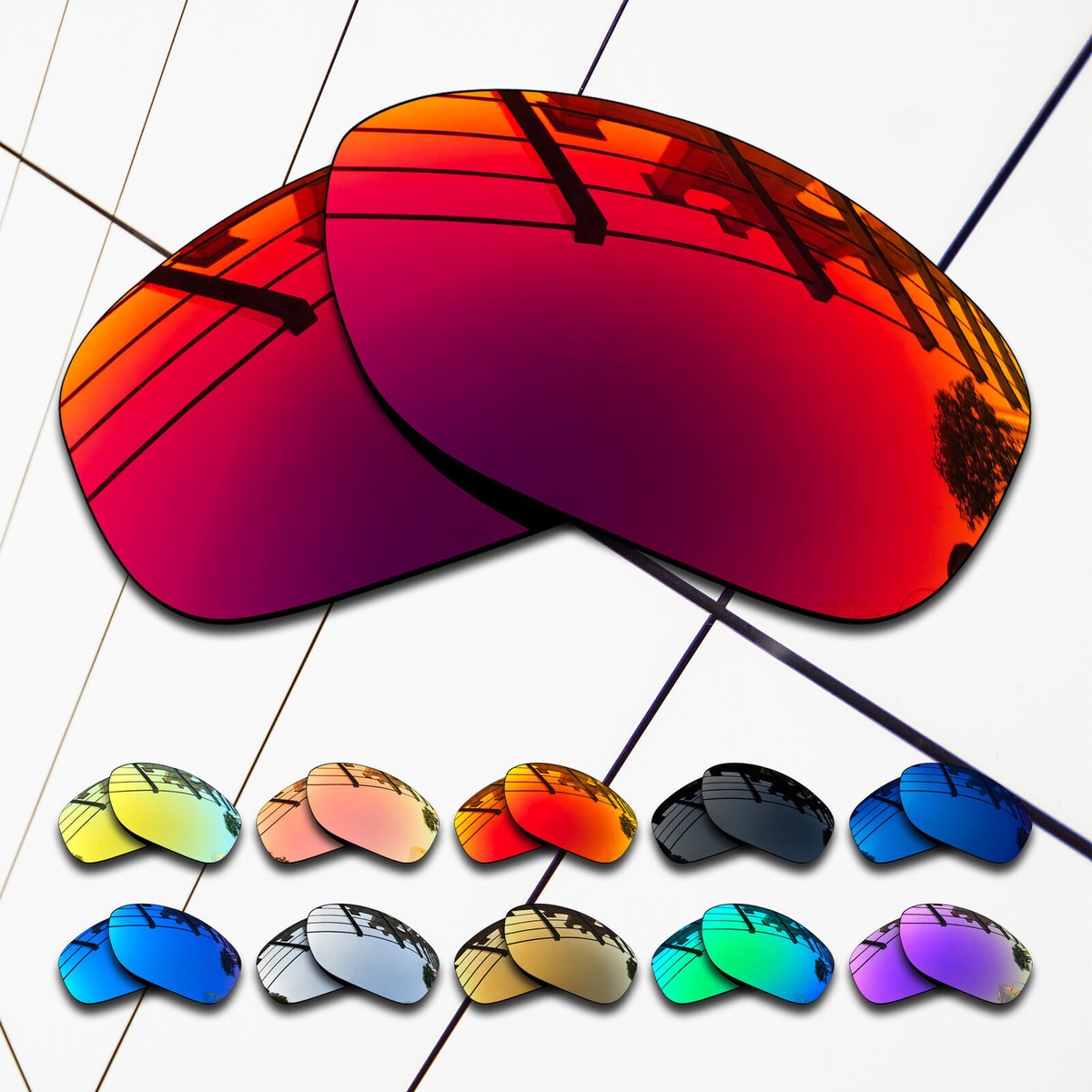 TRUE POLARIZED Replacement Lenses for-Electric Technician Multi-Colors