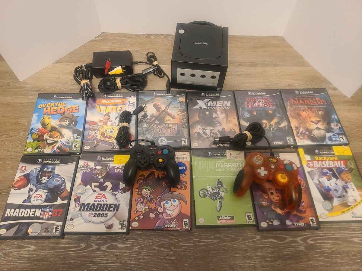 【すぐ遊べるセット】  ゲームキューブ  DOL-001 ブラック 12-215 Black Nintendo GameCube Console DOL-001 System Bundle 2