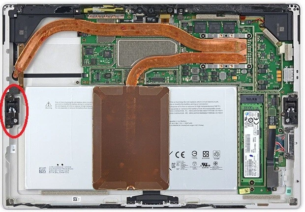 MICROSOFT SURFACE PRO 4 1724 Original Bisagra Soporte Izquierdo Repuesto Foto 3 de 3