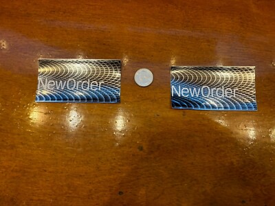 New Order Get Ready 2001 (set of 2)-2Original Promo 4x2 + Free flag ...