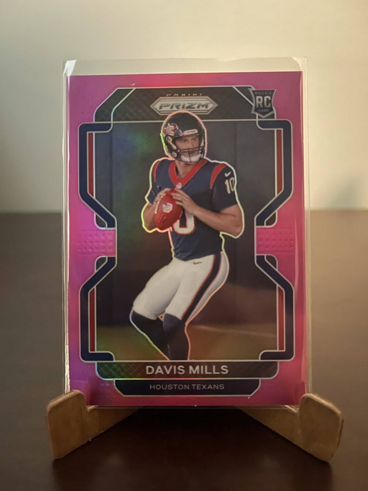 2021 Panini Prizm Football Davis Mills Pink Prizm Rookie Card #352🔥Texans RC🔥