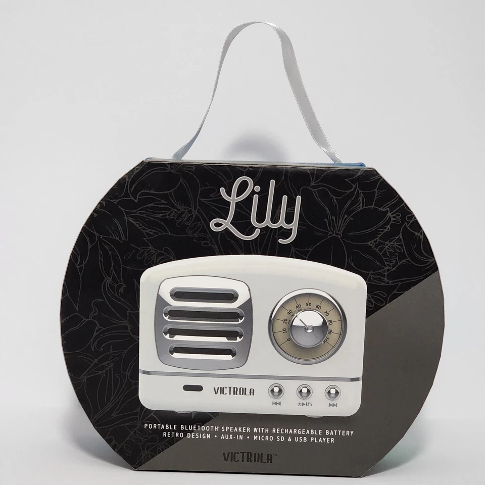 Lily VICTROLA Portable Bluetooth Speaker w/ Rechargeable Battery - New in Box - Image 2 of 4