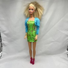 Mattel Florida Vacation Barbie Doll Redressed In Tassel Dress With Shrug Shoes