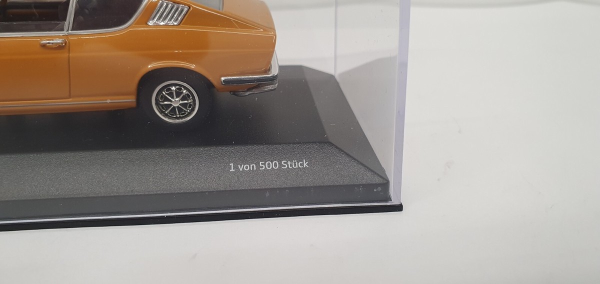 1/43 RARE AUDI 100 COUPE S 1969 MINICHAMPS DEALER NO SCHUCO
