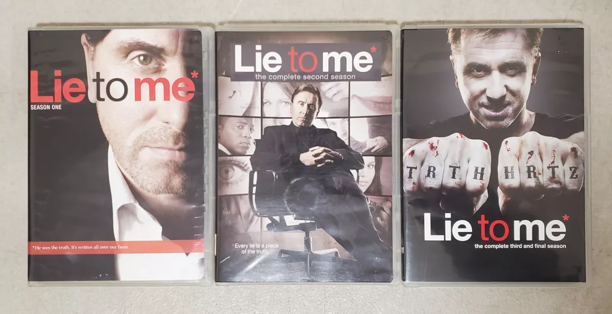 Lie To Me Complete Series Seasons 1-3 DVD TV Box Set Tim Roth Kelli  Williams OOP