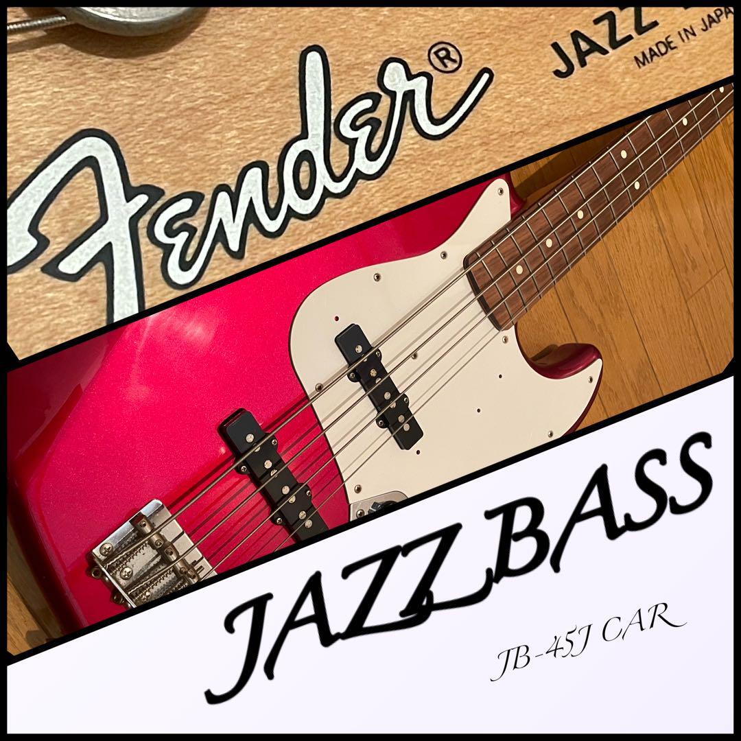 Fender Jazz Bass JB-45J CAR Electric Bass Guitar W/Gig Bag Used 