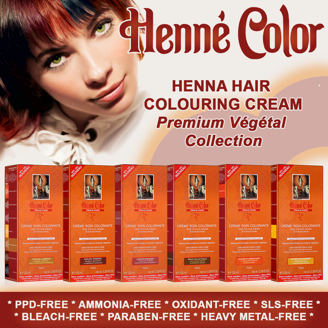 Henne Color Organic Hair Coloring Cream 100ml Auburn-Brown-Copper
