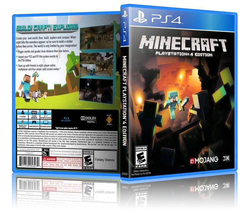 mærkning Ledsager Jabeth Wilson Minecraft: PlayStation 4 Edition - Replacement PS4 Cover and Case. NO  GAME!! | eBay