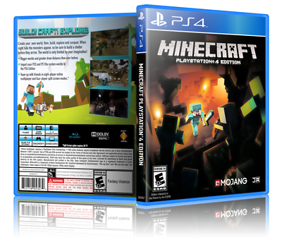 Minecraft: PlayStation 4 Edition - Replacement PS4 Cover and Case. NO  GAME!!