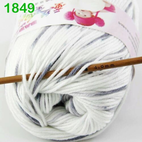 Sale 6Skeinsx50gr DK Baby Cashmere Silk Wool Hand Knitting Scarf Crochet Yarn 49 - Picture 4 of 5