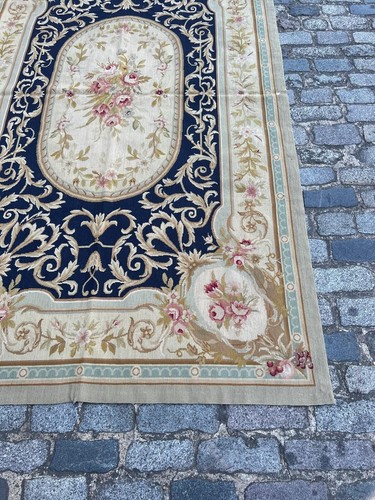 FINA ALFOMBRA ORIENTAL AUBUSSON TRADICIONAL HECHA A MANO NUEVA (245 x 148 cm)* - Imagen 11 de 13