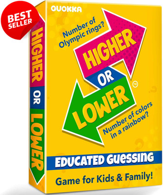 Higher or Lower Trivia Game V2.0 4X Card Set Family Board Game for All Ages   US