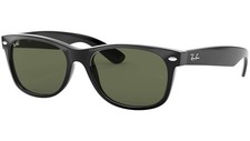 Ray-Ban Sunglasses RB2132F NEW WAYFARER 901 Black Green G15 Lens 58mm