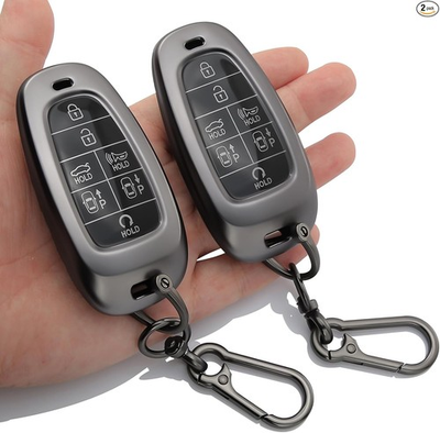 #ad 2 Pack Key Fob Cover Fit for 2022 2024 Sonata Santa Fe Nexo Tucson Palisade $20.24