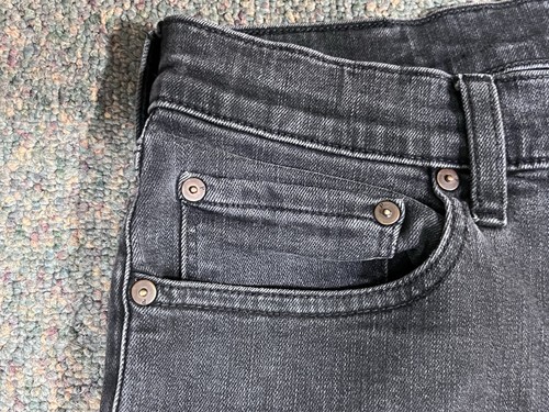 Paige Lennox Jeans Men's 31x31 Gray Slim Straight Pants 5 Pocket Stretch Casual - Picture 5 of 16