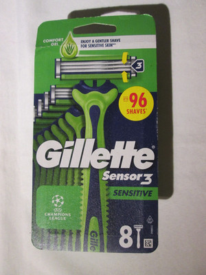 Gillette Sensor 3 Sensitive 8 Stück  Editon Champions League
