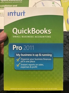 Intuit QuickBooks Pro 2011 Windows Version with License Key-Used A-895