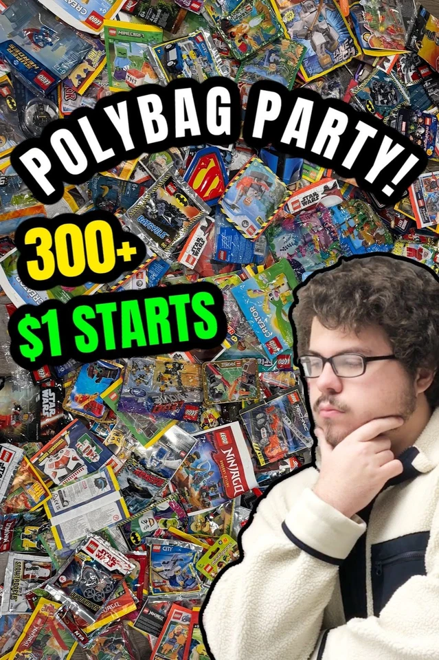 🚨LEGO POLYPalooza - $1 Starts - Star Wars, Marvel, DC, Ninjago, & More!