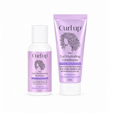 Curl Up Hair Wash Combo - Curly Shampoo  Conditioner Travel Size 50ml x2