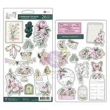 Prima Marketing Chipboards Stickers 26/Pkg-Serene Petals - Blooming Bea - 3 Pack