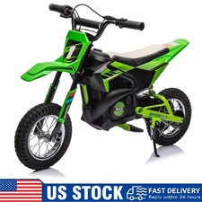 24V 7ah Kids Ride on Motorcycle,13.6MPH Fast Speed Electric Off-Road Motocross