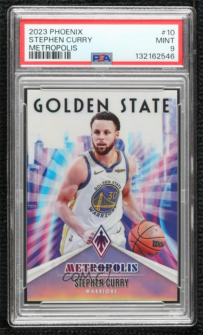 2023-24 Panini Phoenix Metropolis Stephen Curry #10 PSA 9 MINT 1fv1