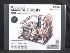 ROKR Marble Night City LGA01 3D Wooden Marble Run Puzzle NEW Sealed 294pc