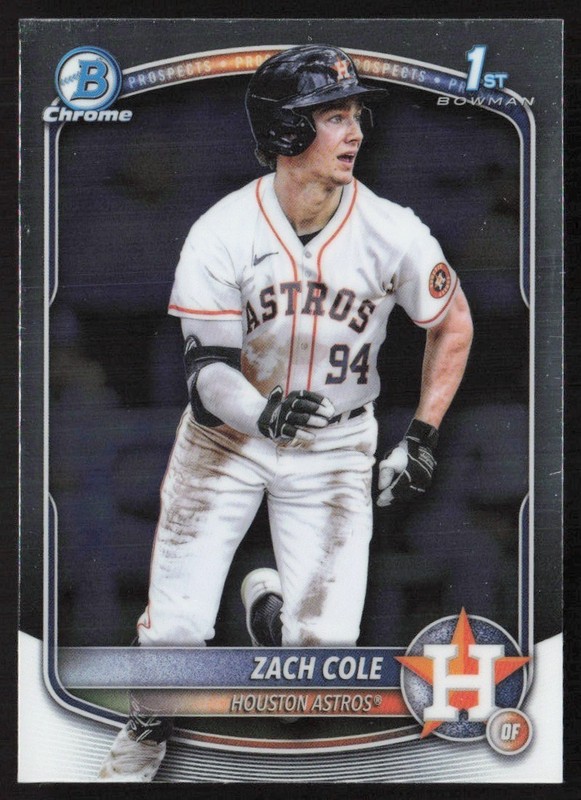 2025 Bowman Chrome Prospects Zach Cole #BCP-244 GS1-1