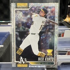 2026 Topps #97 Nick Kurtz Athletics Rookie Cup Silver Patterned Foil Board