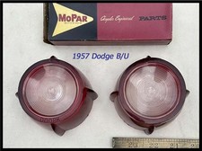 Vintage 1957 Dodge Bu Reverse Lens Pair Coronet Custom Royal Convertible Vintage 1957 Dodge Bu Reverse Lens Pair Coronet Custom Royal Convertible