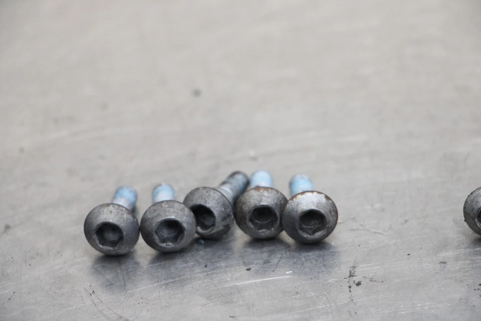 04-09 YAMAHA FZ6 FRONT BRAKE ROTOR BOLTS DISC HARDWARE SCREW SET KIT Foto 3 de 4