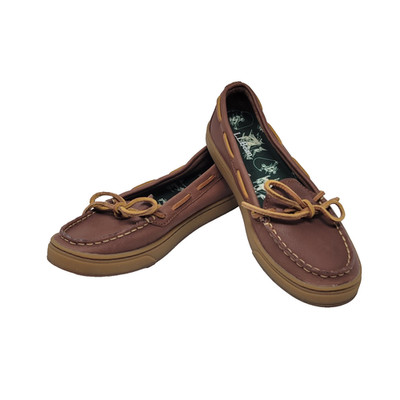 LL Bean Camp Mocs Womens 10 Brown Leather Slip On Campside Comfort 504687 Maine