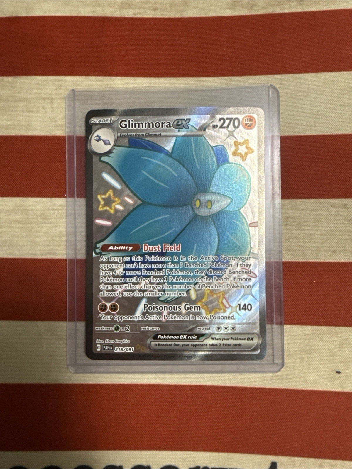 Glimmora ex 218/091 2024 Pokémon Card