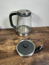 Breville Clear Glass Electric Kettle 7 Cup Capacity Model BKE595XL