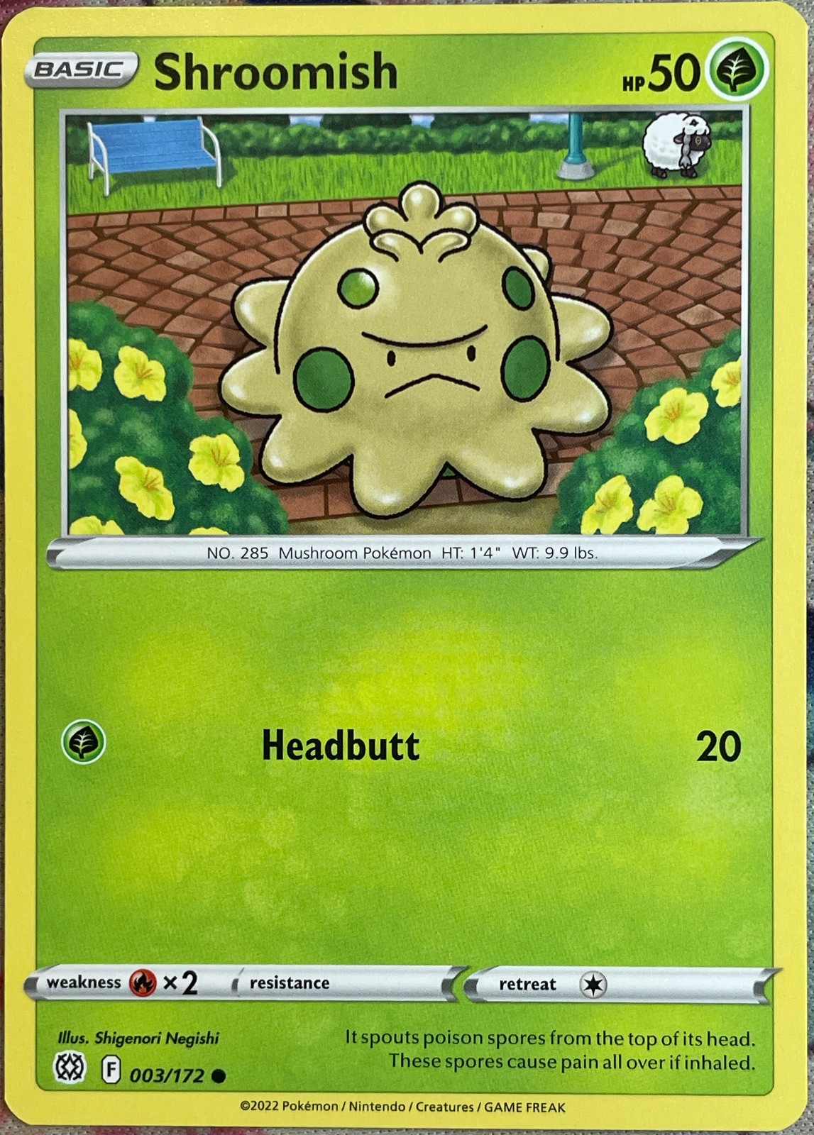Shroomish - 003/172 - Brilliant Stars Pokemon 2022