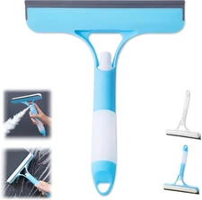 3 in 1 Window Cleaning Scraper, Cleaner Window Squeegee with Sprayer, Squeege...