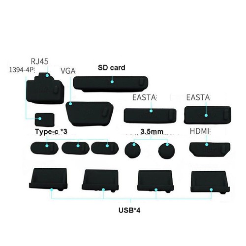 Interface HDMI Dustproof Cover Laptop Anti Dust Plug Stopper USB Type-C Port - Bild 3 von 25