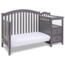 Lit bébé convertible 4-en-1 AFG Baby Furniture Gris