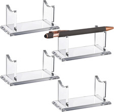 4 Pcs Acrylic Pen Holder Display Stand Clear Fountain Pencil Makeup Brush Rack P