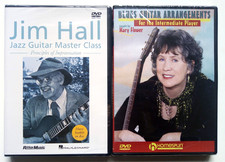 Jim Hall : Jazz Guitar Master Class + Blues Guitar Arrangements DVDs - NEW!